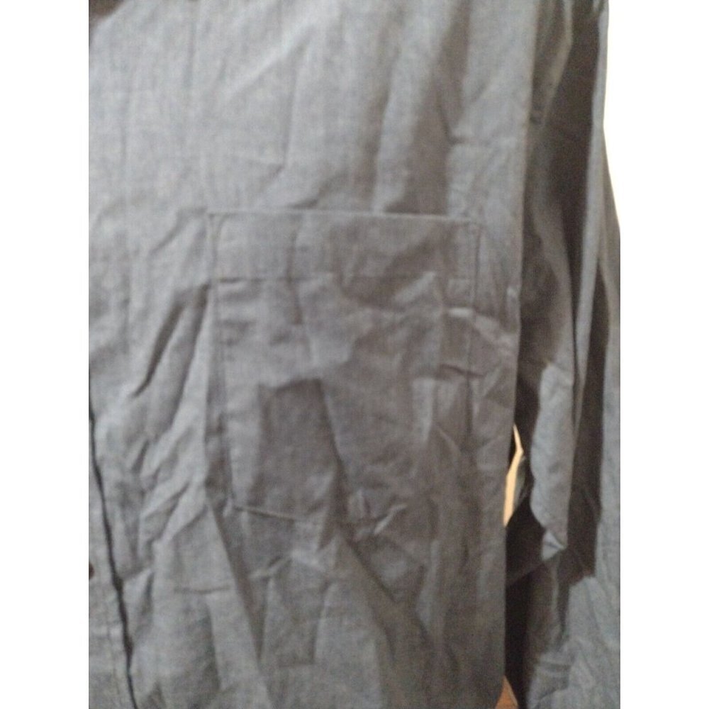 NWT New Men's Lee Easy Care Soft Handfeel Long Sleeve Button Shirt XL Blue - Picture 3 of 12